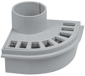 PVC TERRAS-BALKON DOORVOER NICOLL 80MM GRIJS