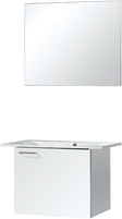 Meubel bizzy 80/60 met spiegel 80 wit