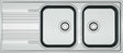 EVIER ENCASTRE SMART FRANKE 2BACS+EGOUTTOIR 116X50 INCLUS SET EVACUATION AVEC SIPHON