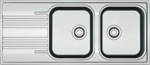 EVIER ENCASTRE SMART FRANKE 2BACS+EGOUTTOIR 116X50 INCLUS SET EVACUATION AVEC SIPHON