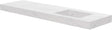 TABLET KERAMISCH MARMER PURO LAVABO S RECHTS B180 H10 ZONDER KRAANGAT WHITE CALACATTA
