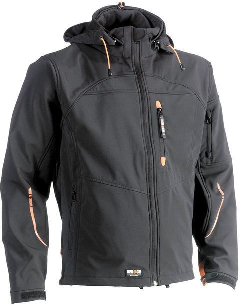 JAS SOFTSHELL HEROCK POSEIDON ZWART XXL