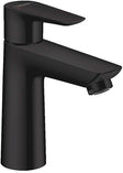1GREEP MENGKRAAN LAVABO TALIS E 110 HG AUTOMATISCHE SLUITING MAT ZWART
