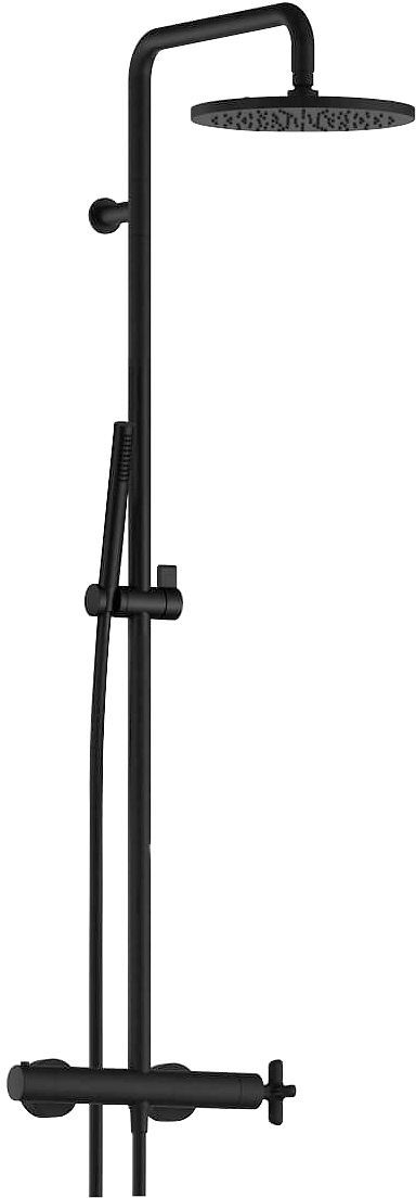DOUCHEZUIL+THERMOSTAAT ICONA CLASSIC 24CM FANTINI ZWART PVD