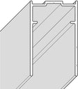 VERBREDINGSPROFIEL SWING NOVELLINI 15MM VOOR DEUR/VAST PANEEL LINKS/RECHTS CHROOM