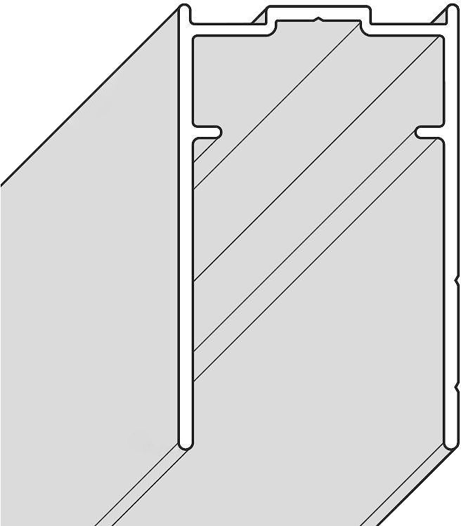 VERBREDINGSPROFIEL SWING NOVELLINI 15MM VOOR DEUR/VAST PANEEL LINKS/RECHTS CHROOM