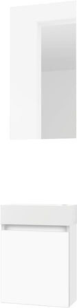 LAVE-MAINS FORM MINI SOLID/ 1 PORT/MIROIR BLANC