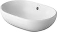 VASQUE A POSER FOSTER DURAVIT 495X350MM SANS PLAGE ROBINET +TROP-PLEIN BLANC