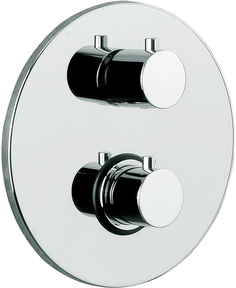 INBOUW THERMOSTAAT+OMSTEL (3 UITGANGEN) LIGHT PAFFONI INOX