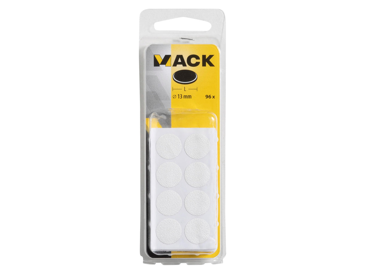 Mack afdekkapje zelfklevend 13mm wit 96 stuks