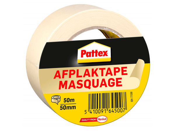 Pattex ruban de masquage 50m x 50mm beige