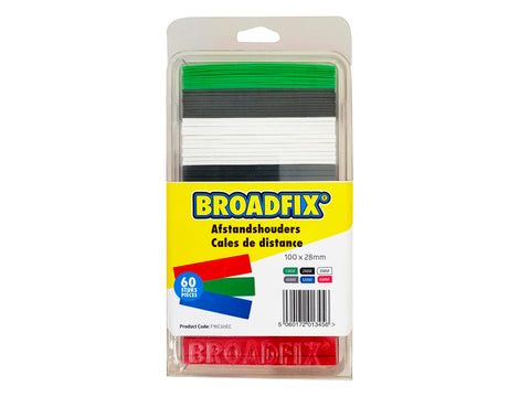 Broadfix afstandhouders 100x28 mm 1-6 mm plat 60 stuks