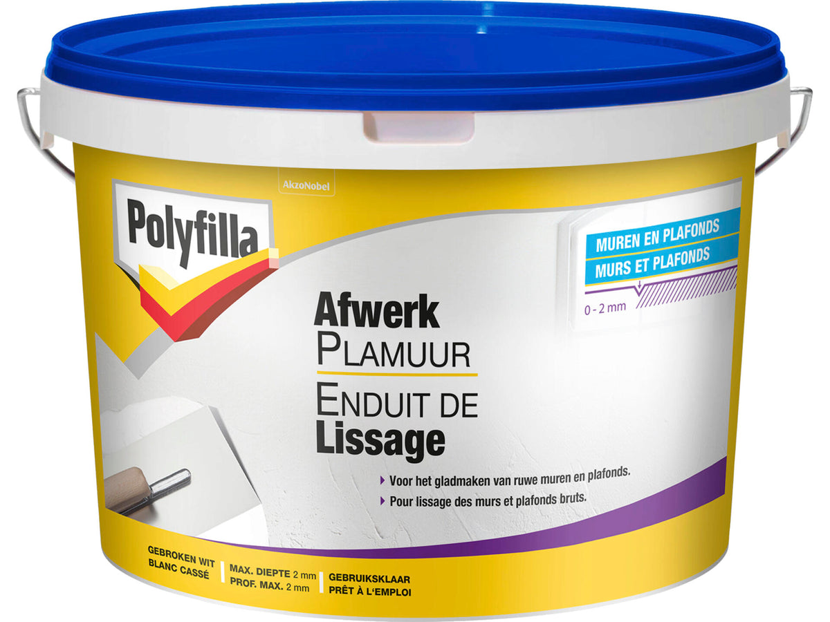 Polyfilla afwerkplamuur pasta 4kg wit