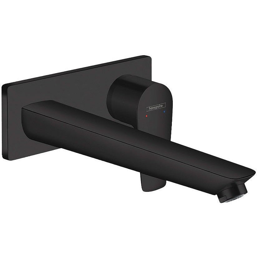 AFWERKSET 1GREEP MENGKRAAN LAVABO MUUR TALIS E HG 225MM MAT ZWART