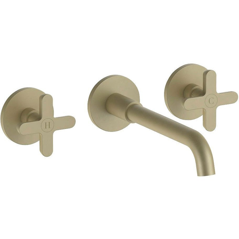 Afwerkset 3GATS mengkraan lavabo icona classic fantini 200MM mat british gold pvd