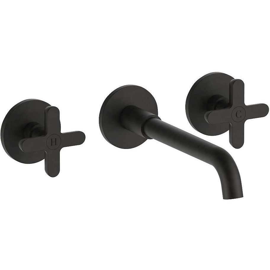 AFWERKSET 3GATS MENGKRAAN LAVABO ICONA CLASSIC FANTINI 200MM ZWART PVD