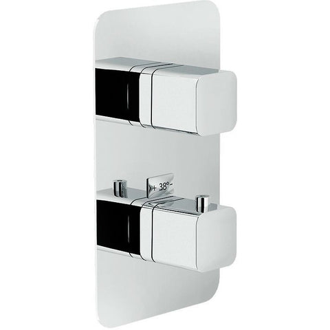 Afwerkset thermostaat+omstel loop nobili chroom
