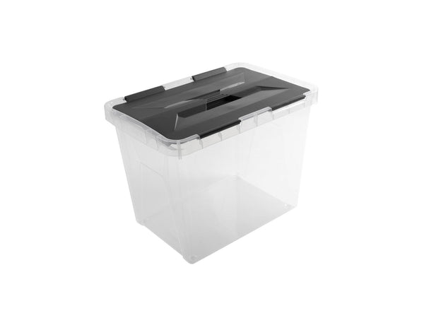 Sunware Onyx bac de rangement 15l transparent/anthracite