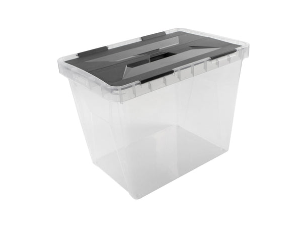 Sunware Onyx bac de rangement 25l transparent/anthracite