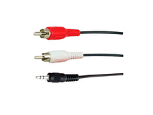 Profile câble audio mini jack>2RCA M 1,5m