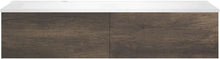 ONDERBOUW COFFEE 2 LADES 140 KASTANJE DECOR TRUFFEL+WASTAFEL LINKS WIT