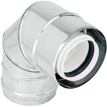 UNIFLOW CONCENTRISCHE BOCHT 80/125MM 90° INOX/PP
