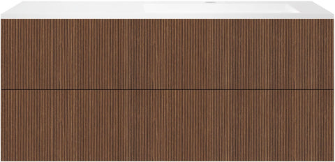 ONDERBOUW COFFEE 4 LADES 140 NOTELAAR  SMARTLINE+WASTAFEL RECHTS KUNSTMARMER MAT WIT
