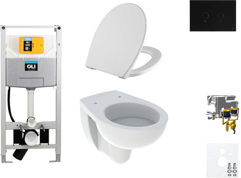 WALLFIX OLI HANGWC BASTIA D600 SOFTCLOSE + LIFT-OFF  BLINK ZWART
