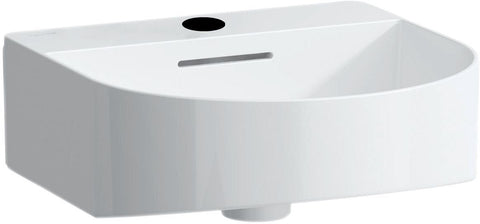 Wastafel sonar laufen 41X42 +kraangat/overloop Clean coat wit