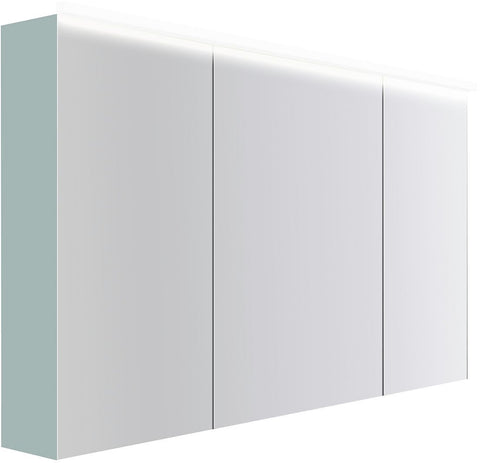 SPIEGELKAST COFFEE 3 DEUREN 1400MM 4250K IJSBLAUW ZACHT MAT