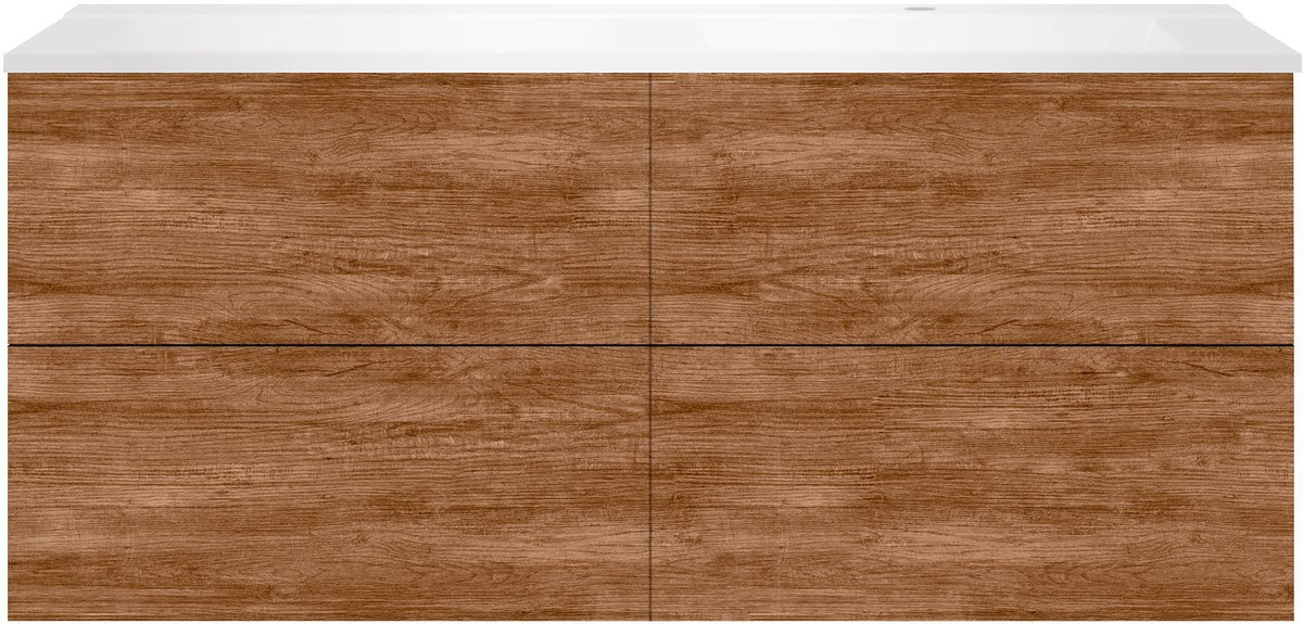 ONDERBOUW COFFEE 4 LADES 140 TEAKHOUT DECOR KANEEL+WASTAFEL RECHTS MAT WIT