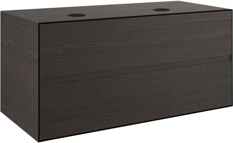 Onderbouw 2LADES+TABLET voor 2 opbouwlavabos tenso 120CM zonder kraangat wenge