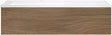 ONDERBOUW COFFEE 1 LADE 120 EIK CARAMEL+WASTAFEL KUNSTMARMER  LINKS WIT