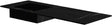 TABLET KERAMISCH MARMER PURO LAVABO S LINKS B140 H1,2 ZONDER KRAANGAT BAMBOO BLACK