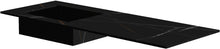TABLET KERAMISCH MARMER PURO LAVABO S LINKS B140 H1,2 ZONDER KRAANGAT BAMBOO BLACK