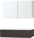 Meubel puro duo wenge 120 1 lade kunstmarmer spiegelkast