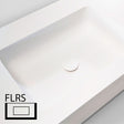 Tablet tailor top 1 lavabo centraal flrs 80CM Solid xonyx wit