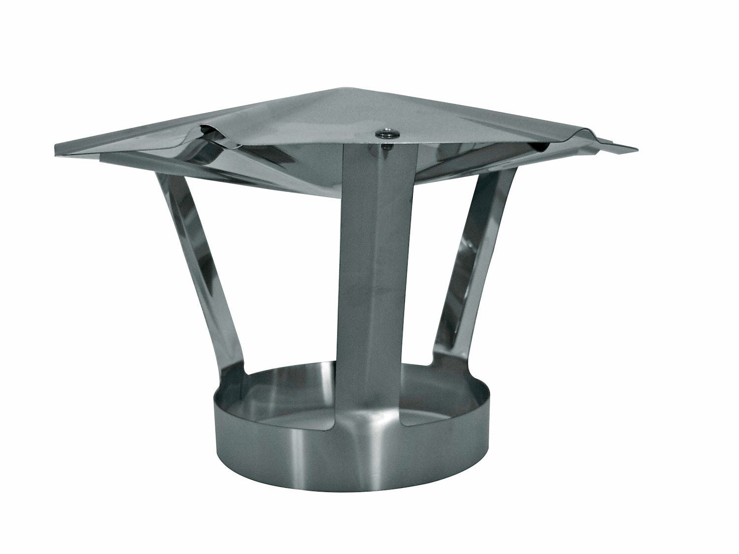 Regenkap inox DUBBELW.80/ENKELW.130MM