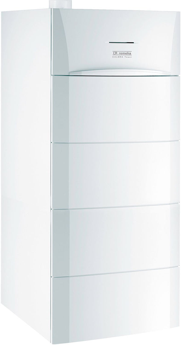 CHAUDIERE SOL CONDENSATION AVEC BOILER 160L SOUS CALORA TOWER GAZ 14,5KW ALL-IN-ONE