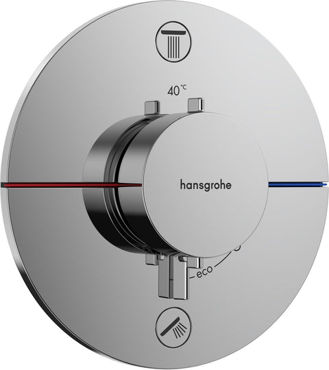 Afwerkset thermostaat +2FUNCTIE Comfort S HG chroom