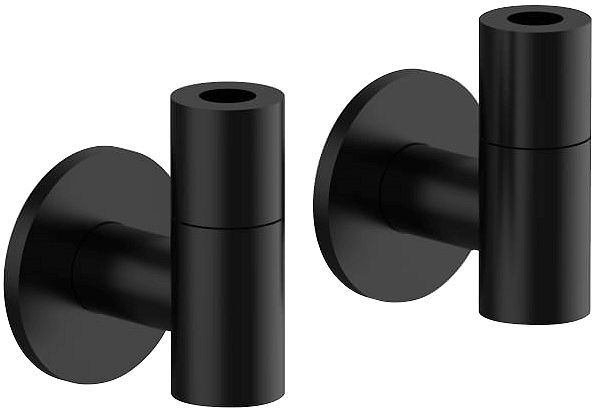 HOEKSTOPKRAAN MET FILTER ICONA CLASSIC FANTINI ZWART MAT