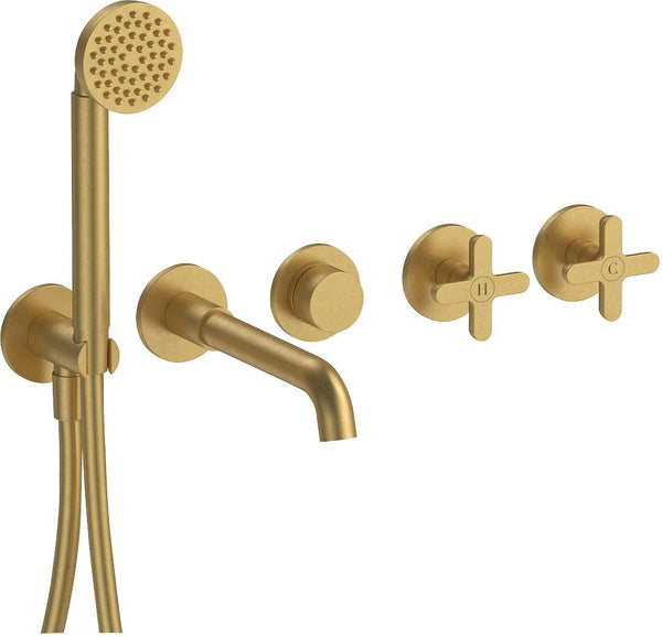 AFWERKSET 5 GATS MENGKRAAN BAD MUUR ICONA CLASSIC FANTINI PURE BRASS PVD