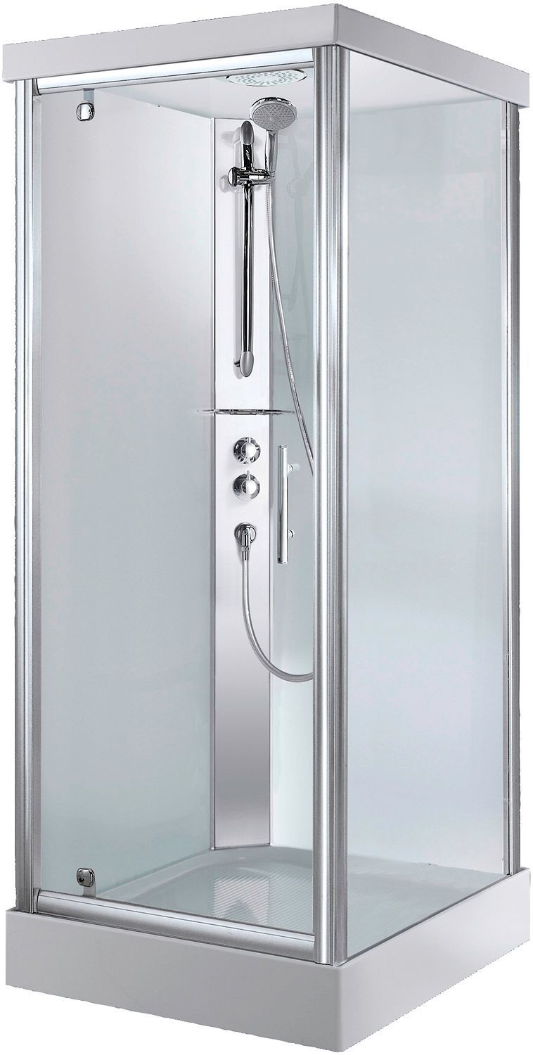 Douchecabine desco Collection 90-90+INBOUW thermostaat glas RAIN