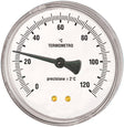 THERMOMETRE BIMETALLIQUE T 100/75 1/2"