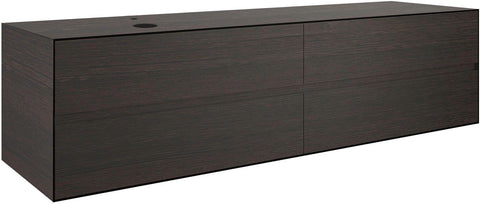 ONDERBOUW 4LADES+TABLET VOOR OPBOUWLAVABO LINKS TENSO 180CM +KRAANGAT WENGE