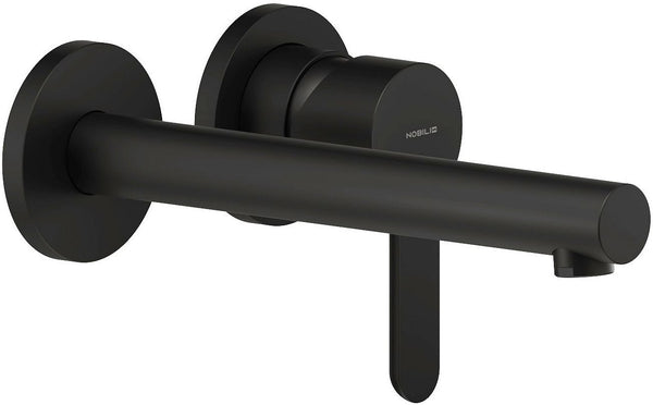 AFWERKSET 1GREEP MENGKRAAN LAVABO ABC NOBILI 200MM MAT ZWART