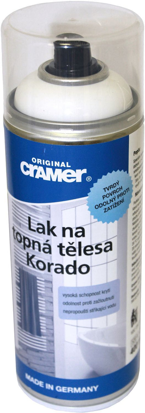 Bijwerklak voor d-radiator spray wit Ral 9016, verticale radiatoren — SKU DESCO-156793