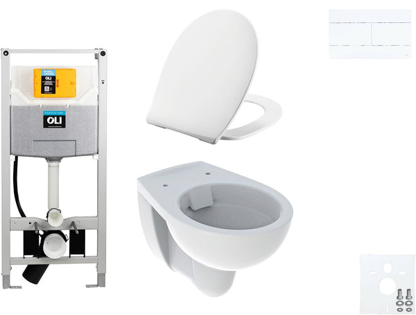 WALLFIX OLI HANGWC BASTIA RIMFREE PRESSALIT T SOFT-CLOSE + LIFT-OFF SLIM WIT