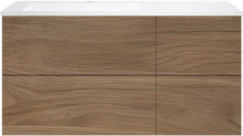 ONDERBOUW COFFEE 4 LADES 120 EIK  CARAMEL+WASTAFEL LINKS KUNSTMARMER WIT