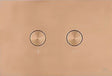 PLAQUE DE COMMANDE 2 TOUCHES BLINK PNEUMATIQUE CUIVRE